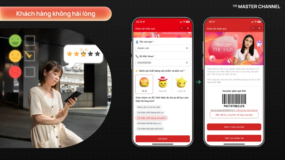 Tối Ưu Khảo Sát Khách Hàng Ngành F&B Với The Master Channel